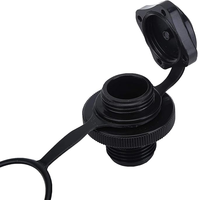 2Pcs Inflatable Boat Valve, Inflatable Boat Spiral Air Plug, Air Mattress Kayak Raft Plug Replacement Screw Air Valve Boston Valve for Rubber Dinghy Pool Airbeds