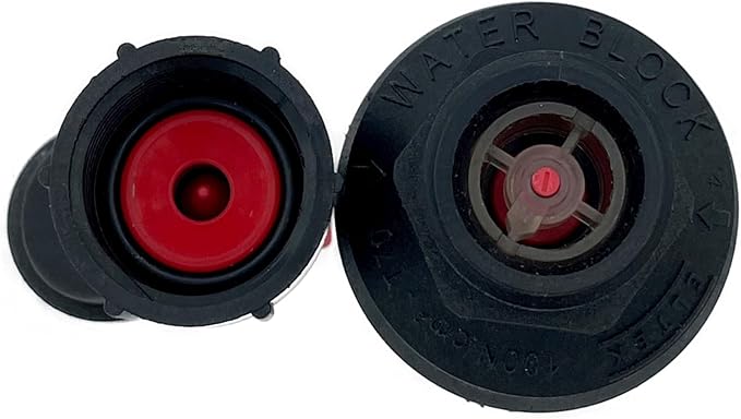 Water Block Automatic Toilet Leak Detector & Shutoff Valve Kit - Stops Leaks, Prevents Floods & Property Damage, Saves Money & Conserves Water - Includes Fittings - Tight Space Horizontal Installation