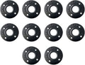 GeilSpace Floor Flange, Malleable Iron Pipe Fittings - Vintage DIY Industrial Shelving, Industrial Decor, Furniture DIY (1", Black)