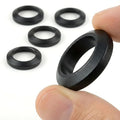 5/8 x 24 Crush Washer 5 Pack Black Steel Precision Spacers Anti Corrosion for Threaded Platforms Fits 5/8x24 5/8 24 0.625x24 Threads Machined for Secure Alignment Durable Conical Design