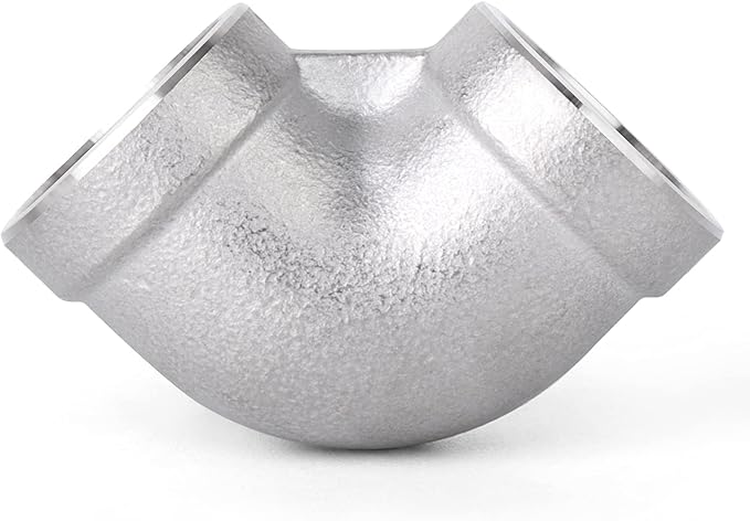 TAISHER 1PCS 304 Stainless Steel 90 Degree elbow,2" NPT Female Pipe to 2" NPT Female 304 Stainless Steel Pipe Fitting