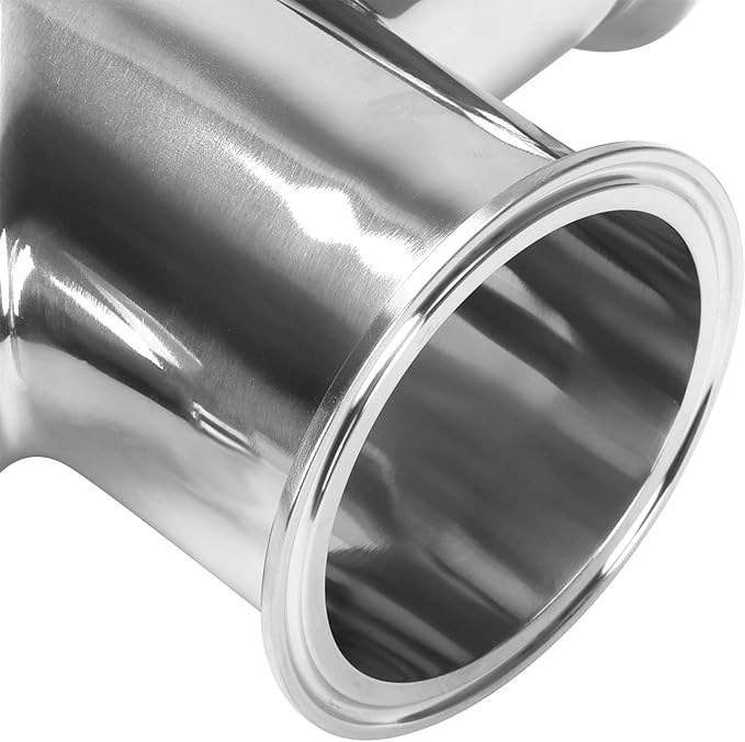 DERNORD 4 Way Cross Clamp Fits 3" Tri-clamp Sanitary Fitting Stainless Steel 304, 76mm Pipe OD