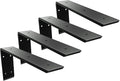 Heavy Duty Metal Countertop Brackets 18 Inch L Shape Countertops Floating Shelf Brackets 0.4 Inch Thick Granite Countertops 18"x8"x2.5" for Quartz/Granite/Wood/Concrete/Laminate Countertops (4pack)