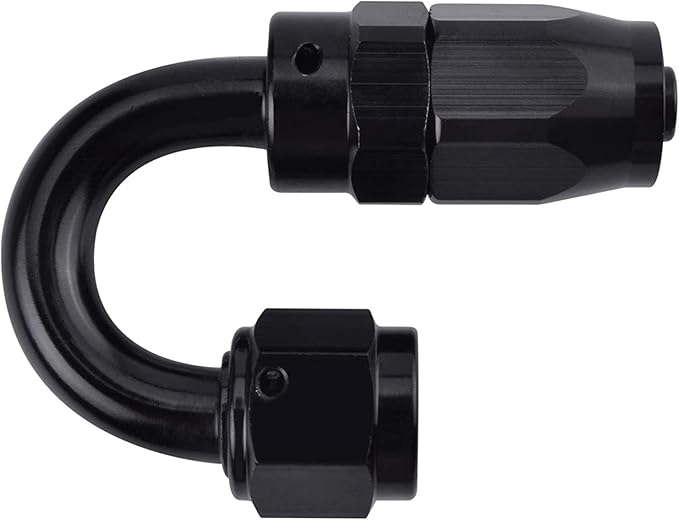 EVIL ENERGY 10AN Hose End Fitting 180 Degree Swivel for CPE Braided Hose Black
