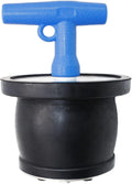 Mechanical Test, Seal, Cleanout Pipe Plug, 3-9/16 to 4-5/16 in Expandable Rubber Plug Cap Cover for Pressure, Leakage DWV Testing, Boat Handle Drain Plug with Galvanized Screw and Nut