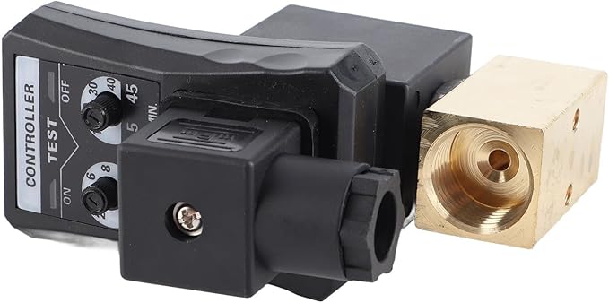 Automatic Drain Valve G1/2 DN15 Automatic Electronic Timed Drain Valve for Air Compressor Condensate Management (230V)