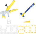 1/16 Inch Tile Leveling System Kit - 600 Spacers & 200 Reusable Wedges with Floor Tiles Pliers - Professional Stone & Ceramic Tile Installation Tools(200+600, 1/16)