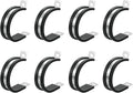 Uxcell 8-Pack 1.5" (38mm) Stainless Steel Rubber Cushioned Insulated Pipe Clamps