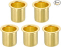 uxcell 5Pcs Fit for 14mm(9/16") Tube ID Brass Compression Fitting, Insert Tube Support Compression Sleeve Fitting, Sleeve Ferrules for Water Oil Air Pipe