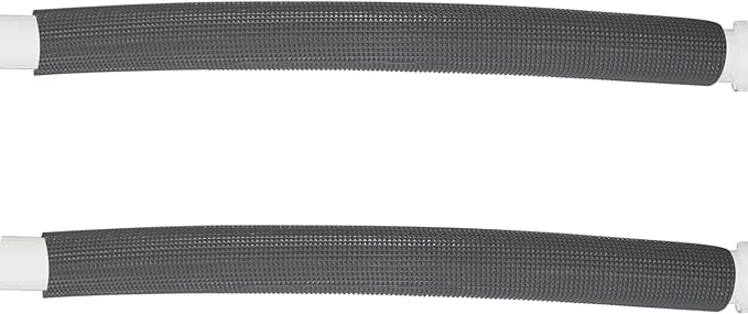 Pipe Insulation Tubing, BESUNTEK 6ft Heat Preservation Insulated Foam Tubing Handle Grip Support, for Water Pipes, air Conditioning Pipes (0.59" × 0.39", Black, BESUNTEK-121)