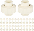 (50 Pack) EFIELD 1" Inch CPVC Slip Union, CTS x CTS Union Solvent Connection Fittings,(CPVC032-50PCS)