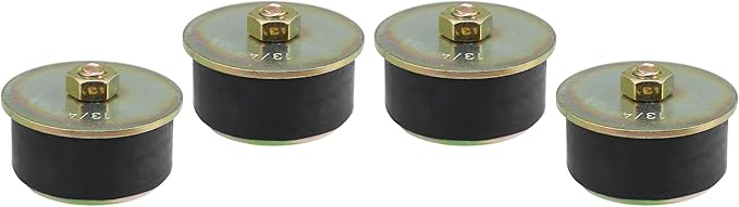 X AUTOHAUX 4pcs Automotive Rubber Freeze Plug Rubber Expansion Plug Fit Hole Size 1-3/4" to 1-7/8" 44mm-47mm