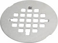 Brushed Nickel Snap-in Shower Floor Drain Cover,Hidrop 4-1/4" OD Round Shower Strainer Grid, Easy-to-Install Replacement Cover Stainless Steel