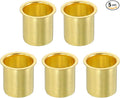 uxcell 5Pcs Fit for 15mm(9/16") Tube ID Brass Compression Fitting, Insert Tube Support Compression Sleeve Fitting, Sleeve Ferrules for Water Oil Air Pipe
