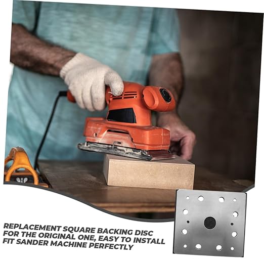 5pcs Sanding Backing Plate Replacement Sander Pad Compatible with Durable and Easy to Install for Electric and Smooth Finishing Tasks