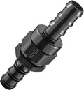 EVIL ENERGY 5/8" Check Valve, One Way Non-Return Valve Fitting Aluminum Black