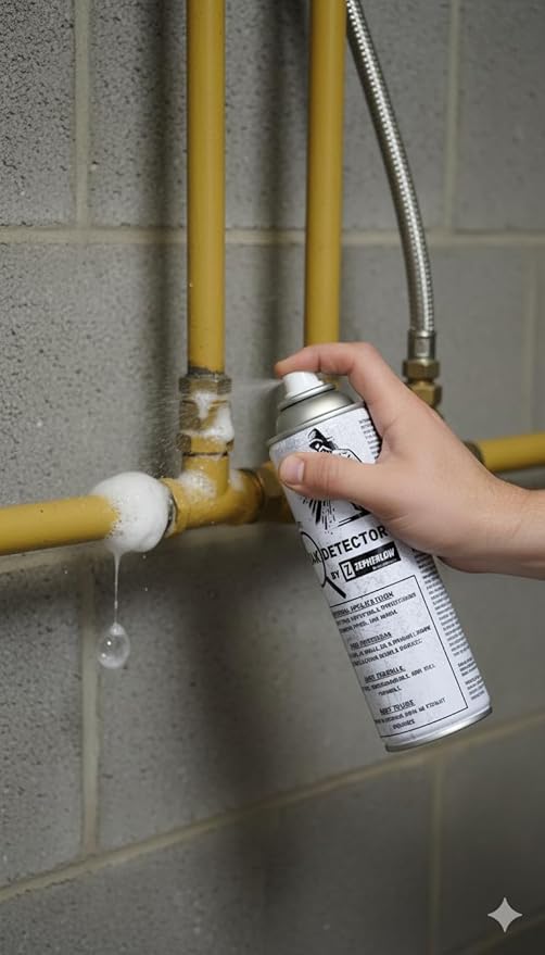 Universal Leak Detector Spray, High Precision Bubble Detection, for Tires, Gas Plumbing, Inflatable Products, HVAC Systems