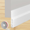 Under Door Draft Stopper, Self-Adhesive Door Sweep for Bottom of Door, Weather Stripping Doors Seal Soundproofing Insulation Strip, Doors Bottom Gap Blocker for Exterior/Interior (1M, White)
