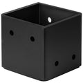 8x8 Post Base, Heavy Duty Steel Fence Base, Anchor Bracket Deck Supports Porch Railing Holder, Inner Size 7-1/2" for 8x8 Nominal Lumber, Thickness 5/32"(8 Gauge)
