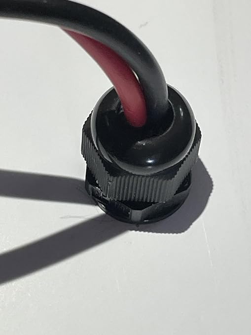 10 Pack 1/2" NPT Cable Gland Waterproof IP68 Nylon Cable Pass Through Cord Grip Connector Strain Relief Wire Grommet, for Electrical Enclosures Junction Boxes, LED Light