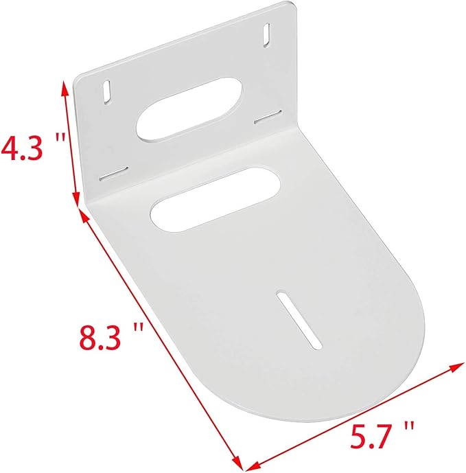 Camera Mounting Bracket Compatible with for HuddleCam, Various PTZ Cameras, Small Universal Wall Mount Bracket White Color