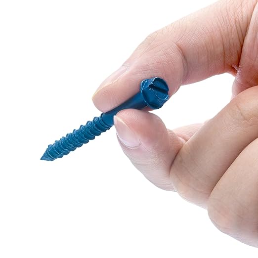 100Pcs 3/16" x1-1/4 Concrete Screws with Drill Bit, Hex Head Concrete Cement Screws Anchor Assortment Kit for Masonry, Block Brick or Stucco