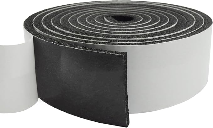 DOBTIM Pipe Insulation Foam Wrap Tape, self Adhesive with high Resilience for Pipe Insulation Wrap 13 Ft Long x 3 Inch Wide x 3/8 Inch Thick