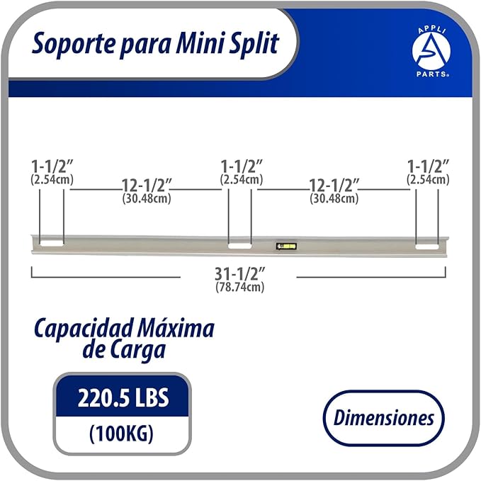 Appli Parts APAB-3160 Outdoor Mini Split Wall Mounting Bracket for Ductless Heat Pump or Cooling Only Units Up to 352lbs