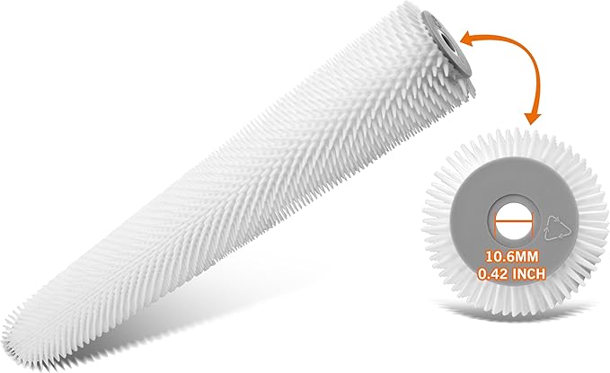 ROLLINGDOG 18 inch Spiked Roller-Epoxy Floor Spiked Roller for Self Leveling Concrete,Spiked Screeding Compound Roller for Cement Concrete Paint