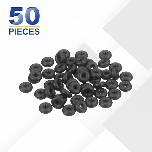 HARFINGTON 50pcs Nitrile Rubber O-Rings 7mm OD 2.2mm ID 2.4mm Width Metric Buna-N NBR Sealing Gasket Plumbing Sealing Repair O Rings for Car Auto Vehicle Repair Faucet Air Gas