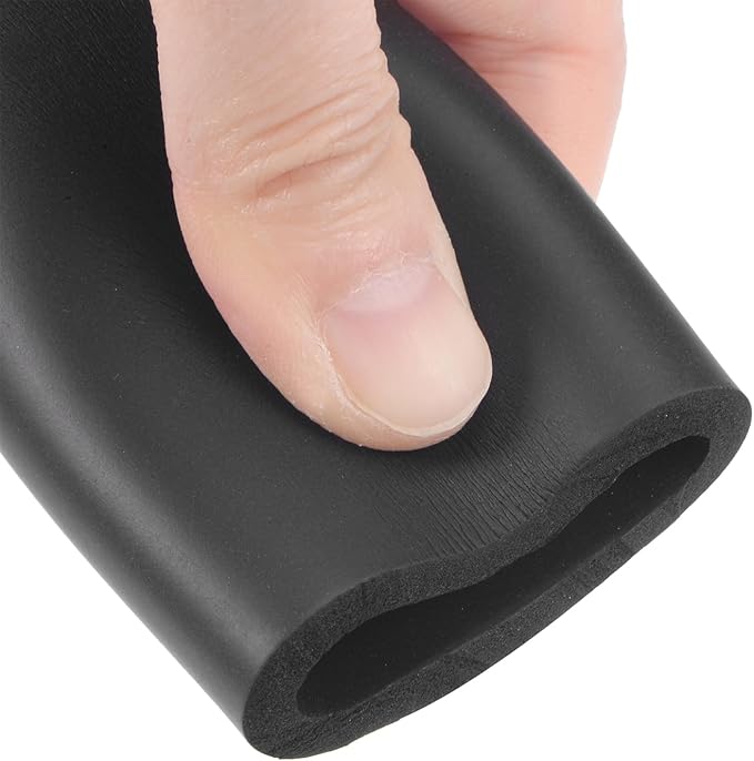 uxcell Foam Tubing for Handle Grip Support, Pipe Insulation Outside Pipe Lagging, 32mm(1 1/4") ID 44mm OD 1m Black