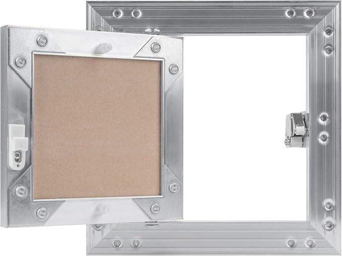 6" x 6" Inch Wall Access Panel - Waterproof Drywall Panel & Aluminum Frame Crawl Space Hatch Door - Plumbing Access Panel for Wall & Ceiling, HVAC - Drywall Access, Cover