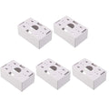 Cable Matters 5-Pack Single Gang Low Voltage Surface Mount Backbox 1.85 inches in Depth in White