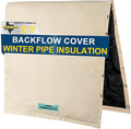 Backflow Preventer Cover Insulated (5°F) - 30" W x 24" H Sprinkler Covers for Outside for 2-Way Opening Pipes - Backflow Insulation Cover with Thicker 7 Layers Fabric - Backflow Cover