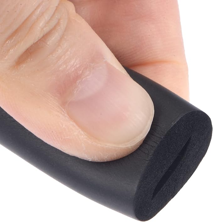 uxcell Foam Tubing for Handle Grip Support, Pipe Insulation, 8mm(5/16") ID 18mm OD 1m Length Black