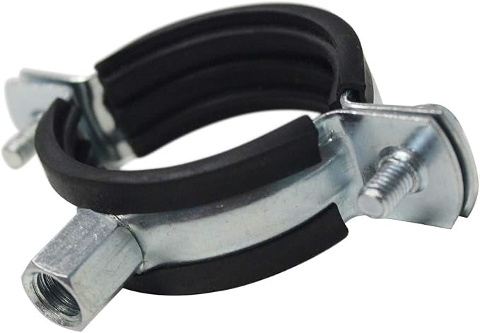 AKIHISA 5PCS Split Ring Pipe Hanger Heavy Duty Adjustable Pipe Bracket Clamp Wall Ceiling Mount Pipe Supports ID 5.5 Inch(140mm)