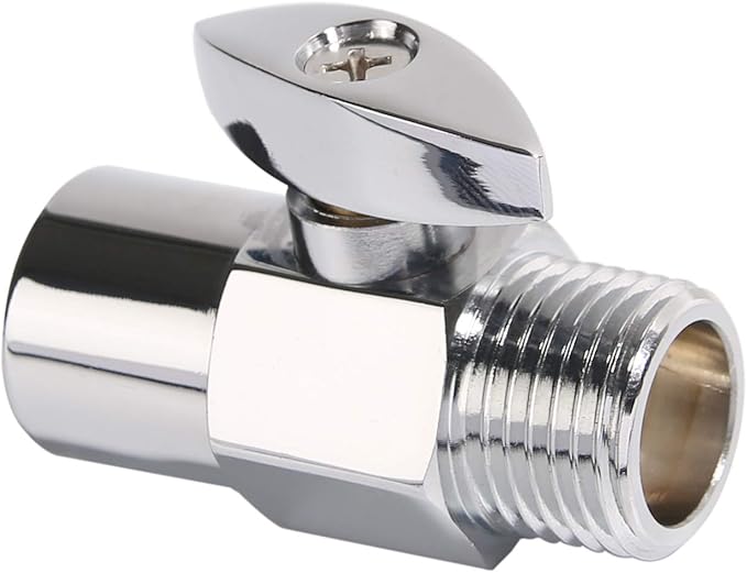 Watflow Water Shut Off Valve, Shower Head Water Saver, Shower Head Flow Restrictor, Shower or Garden Water Flow Control Valve 1/2"NPT…