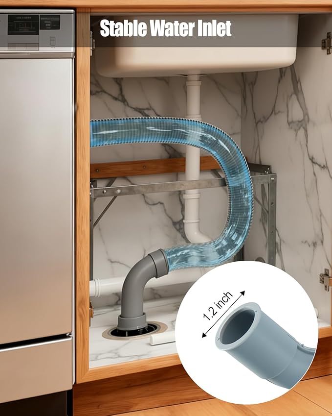 Replace DD81-01502A Universal Dishwasher Inner Drain Hose Fits for Samsung Dishwasher