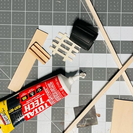 Total Tech, White, 4.2oz Tubes, Heavy-Duty Adhesive & Sealant Caulk, Flexible, All-Weather, Watertight, UV-Resistant, High Strength, Instant Grab, Ideal for Pools, Sinks, Bathtubs