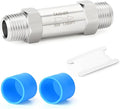 TAISHER 1PCS 304 Stainless Steel 1/4" NPT Male Check Valve,Backflow Prevention,One Way Non-Return Check Valves