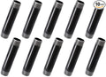 TZH 10 Pack Heavy Duty Pre-Cut Steel Pipe, 1"x6", Threaded Metal Pipe Nipple for Industrial Vintage Style DIY Project/Furniture/Shelving Decoration (Grey)