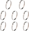 WINL 3.5'' Stainless Steel Hose Clamps- 8 Pack SAE 56 Worm Gear Drive Hose Clamps 3 Inch to 4 Inch (76mm-102mm) for Automotive Plumbing, 3 1/2'', 3 3/4’’, 3 1/4'' Clamps