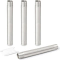 TAISHER 4PCS Stainless Steel Pipe Fittings, 1/4" NPT x 1/4" NPT Male Threaded, 8" Length Nipple Cast Pipe