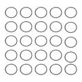 HARFINGTON 50pcs Nitrile Rubber O-Rings 20mm OD 18mm ID 1mm Width Metric Buna-N NBR Sealing Gasket Plumbing Sealing Repair O Rings for Car Auto Vehicle Repair Faucet Air Gas
