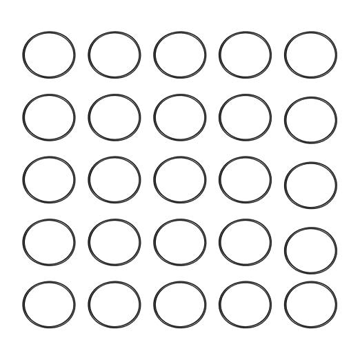 HARFINGTON 50pcs Nitrile Rubber O-Rings 20mm OD 18mm ID 1mm Width Metric Buna-N NBR Sealing Gasket Plumbing Sealing Repair O Rings for Car Auto Vehicle Repair Faucet Air Gas