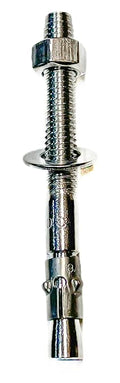 Wedge Anchors – Heavy-Duty 304 Stainless Steel Expansion Bolts for Concrete & Masonry, Rust-Resistant & Durable - 3/8" X 7" - 50 Pack