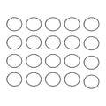 HARFINGTON 20pcs Nitrile Rubber O-Rings 21mm OD 19mm ID 1mm Width Metric Buna-N NBR Sealing Gasket Plumbing Sealing Repair O Rings for Car Auto Vehicle Repair Faucet Air Gas