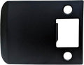 QCAA Solid Brass Extended Lip Strike, 3''X2-1/4", Matte Black, 1 Pack, Made in Taiwan