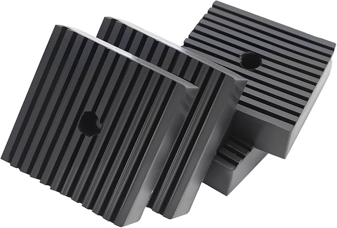 Solid Shock Pad for Air Compressor Vibration Pad or Equipment Shock Absorbing, Air Compressor Rubber Mounts Solid Rubber Anti-Vibration Isolation Pad, Super Duty 4"X4"X1" 4-Pack