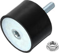 uxcell M10 Rubber Mounts, 1Pcs 60x40mm(DxH) Rubber Cylindrical Anti Vibration Isolator Shock Absorber with Lock Nut for Car Bobbin Generator Air Compressors